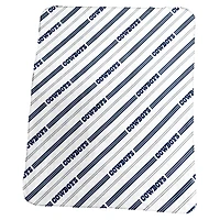 Logo Brands Dallas Cowboys 50" x 60" Classic Vertical Stripe Fleece Throw Blanket