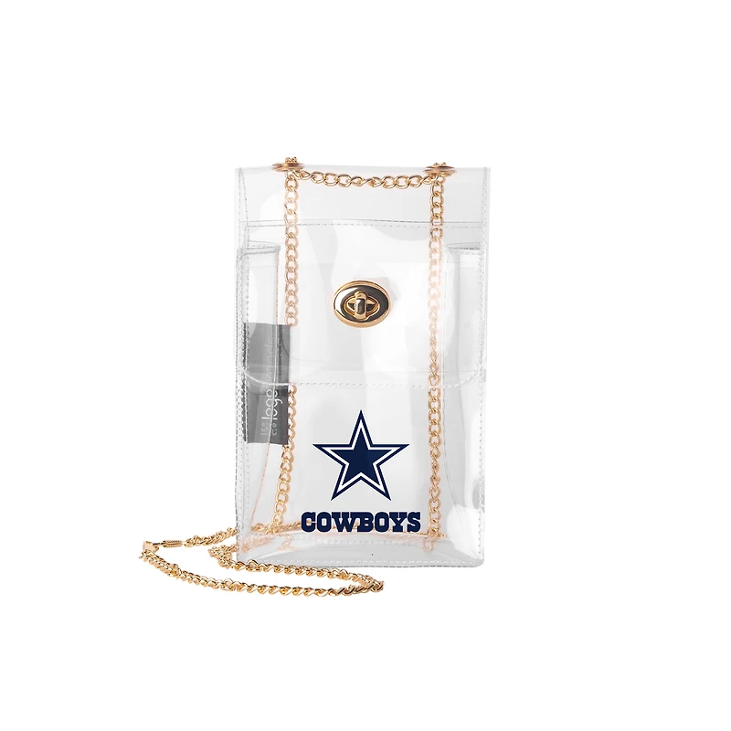 Logo Brands Dallas Cowboys Clear Essential Crossbody Purse