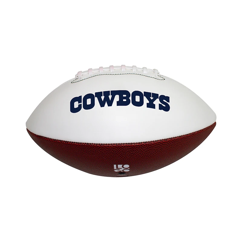 Ballon de football commémoratif autographié en relief des Cowboys de Dallas