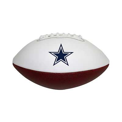 Ballon de football commémoratif autographié en relief des Cowboys de Dallas