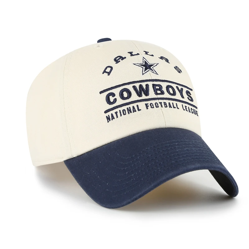 Men's '47  Natural Dallas Cowboys Windham Clean Up Adjustable Hat
