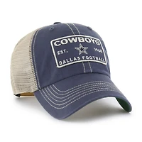 Casquette ajustable Wabash Trucker Clean Up bleu marine '47 pour homme des Cowboys de Dallas