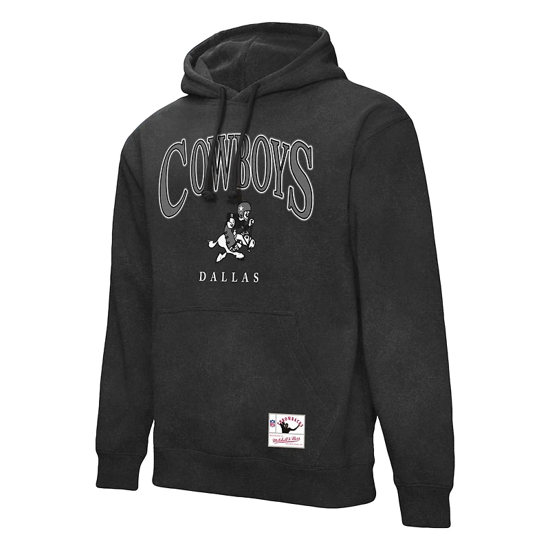 Men's Mitchell & Ness  Gray Dallas Cowboys Slot Pullover Hoodie