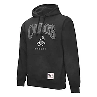 Men's Mitchell & Ness  Gray Dallas Cowboys Slot Pullover Hoodie