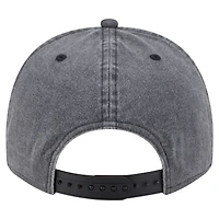 Men's New Era  Black Dallas Cowboys Throwback Washed A-Frame 9FIFTY Snapback Hat