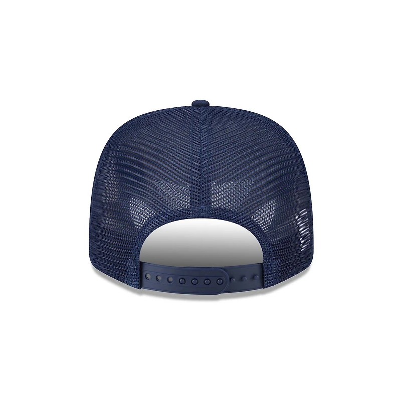 Casquette camionneur extensible à bouton-pression 9SEVENTY bleu marine des Cowboys de Dallas New Era pour homme