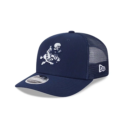 Casquette camionneur extensible à bouton-pression 9SEVENTY bleu marine des Cowboys de Dallas New Era pour homme