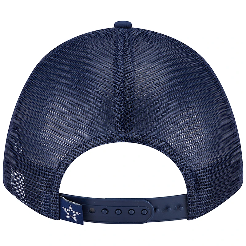 Men's New Era Navy Dallas Cowboys Active Minimalist M-Crown A-Frame 9FORTY Adjustable Hat