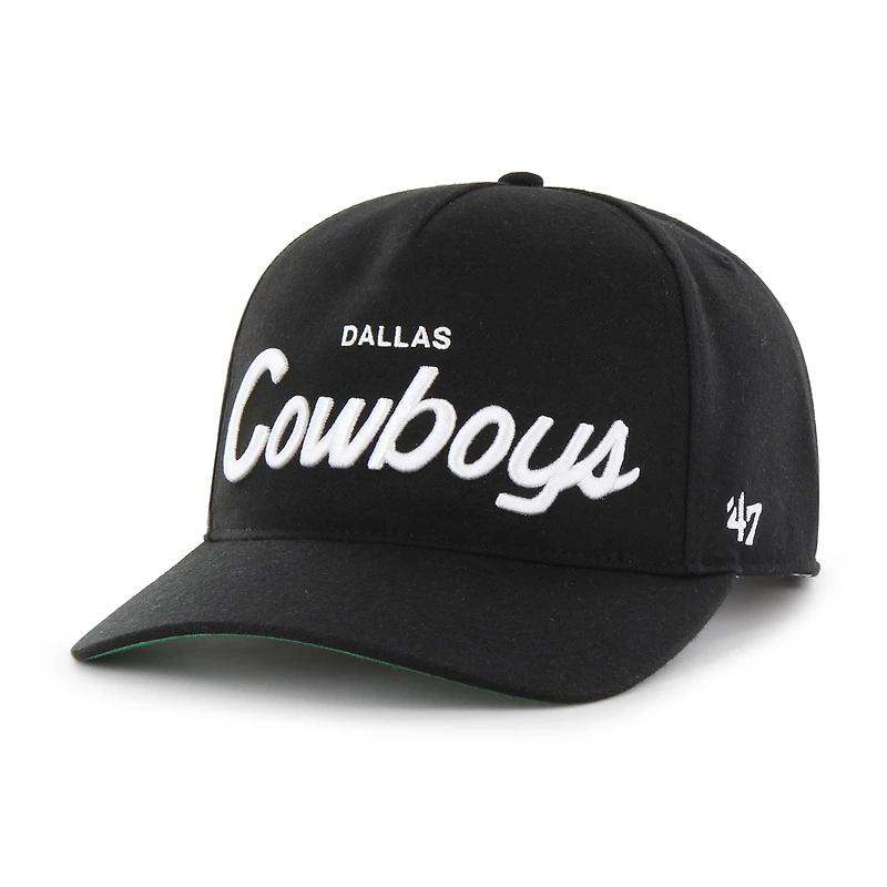 Casquette ajustable décontractée Dallas Cowboys Attitude Hitch '47 noire pour homme