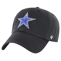 Men's '47  Black Dallas Cowboys Secondary Clean Up Adjustable Hat
