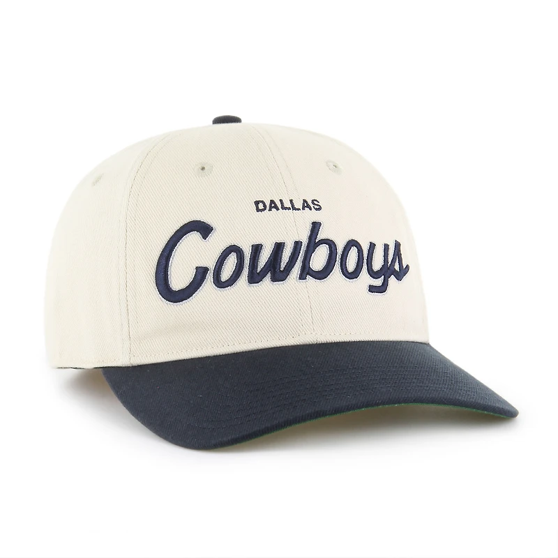 Men's '47 Cream Dallas Cowboys Crosstown Franchise Two-Tone Relaxed Flex Hat