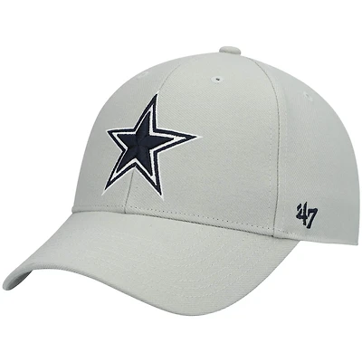 Casquette ajustable pour homme, modèle 47, grise, Dallas Cowboys MVP, logo secondaire.