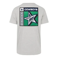Men's '47  Heather Gray Dallas Cowboys Chrome Plate Franklin T-Shirt