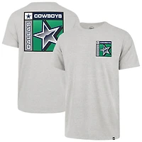 Men's '47  Heather Gray Dallas Cowboys Chrome Plate Franklin T-Shirt