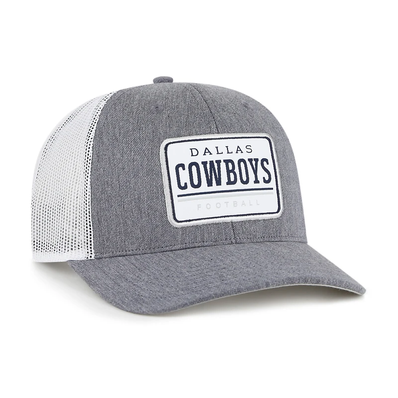 Casquette ajustable Ellington Trucker 47 gris chiné pour homme des Cowboys de Dallas