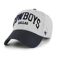 Casquette ajustable Standish MVP 47 gris chiné pour homme des Cowboys de Dallas