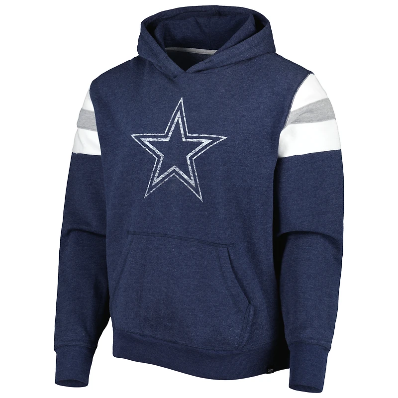 Sweat à capuche Premier Nico des Dallas Cowboys '47 Heathered Heather Navy pour hommes