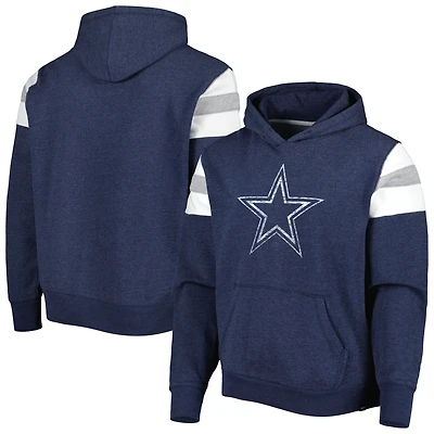 Sweat à capuche Premier Nico des Dallas Cowboys '47 Heathered Heather Navy pour hommes