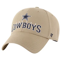 Men's '47 Khaki Dallas Cowboys Powell MVP Adjustable Hat