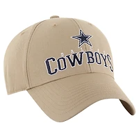 Men's '47 Khaki Dallas Cowboys Powell MVP Adjustable Hat