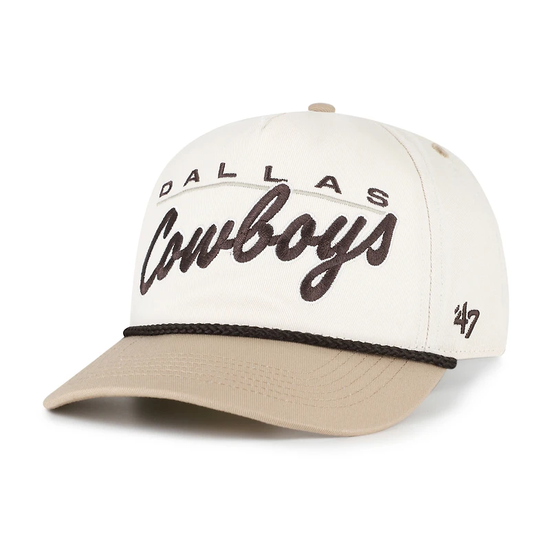 Men's '47 Natural/Tan Dallas Cowboys Neutral Terrain Hitch Rope Adjustable Hat