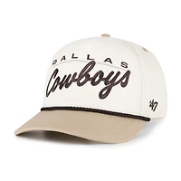 Men's '47  Natural/Tan Dallas Cowboys Neutral Terrain Hitch Rope Adjustable Hat