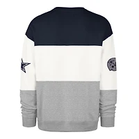Men's '47 Navy/Gray Dallas Cowboys Breeze Maximalist Sweatshirt