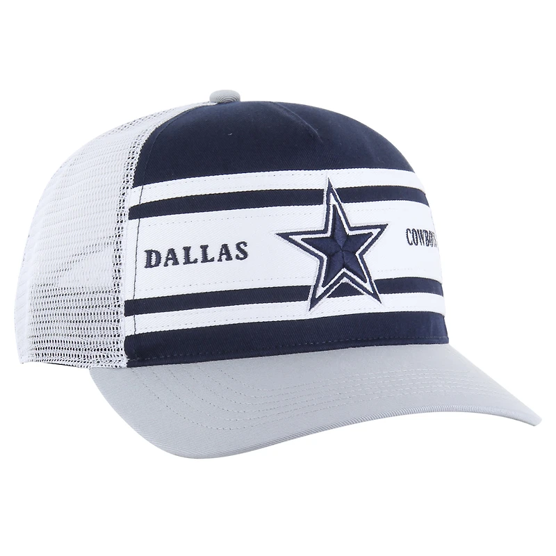 Men's '47 Navy/Gray Dallas Cowboys Super Stripe Hitch Adjustable Hat