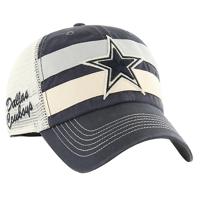 Men's '47 Navy/Natural Dallas Cowboys Clubhouse Boon Trucker Clean Up Adjustable Hat