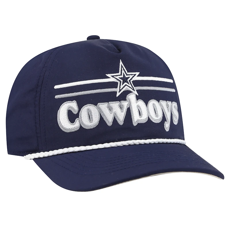 Chapeau réglable avec attelage de corde Campscape des Dallas Cowboys '47 bleu marine pour hommes