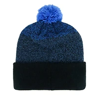 Bonnet en tricot à revers Dark Freeze '47 Navy Dallas Cowboys pour hommes avec pompon