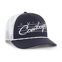 Men's '47  Navy Dallas Cowboys Downburst Mesh Relaxed Adjustable Hitch Hat