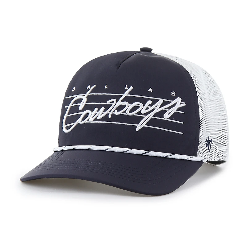 Men's '47 Navy Dallas Cowboys Downburst Mesh Relaxed Adjustable Hitch Hat
