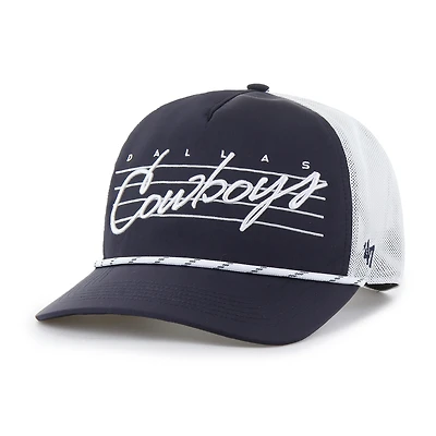 Men's '47  Navy Dallas Cowboys Downburst Mesh Relaxed Adjustable Hitch Hat