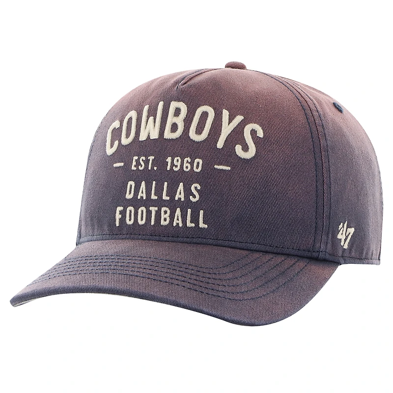 Men's '47 Navy Dallas Cowboys Dusted Laramie Hitch Adjustable Hat