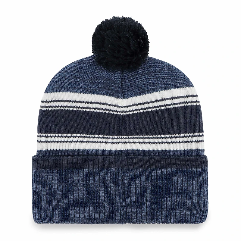 Bonnet en tricot à revers Fadeout '47 Navy Dallas Cowboys pour hommes avec pompon