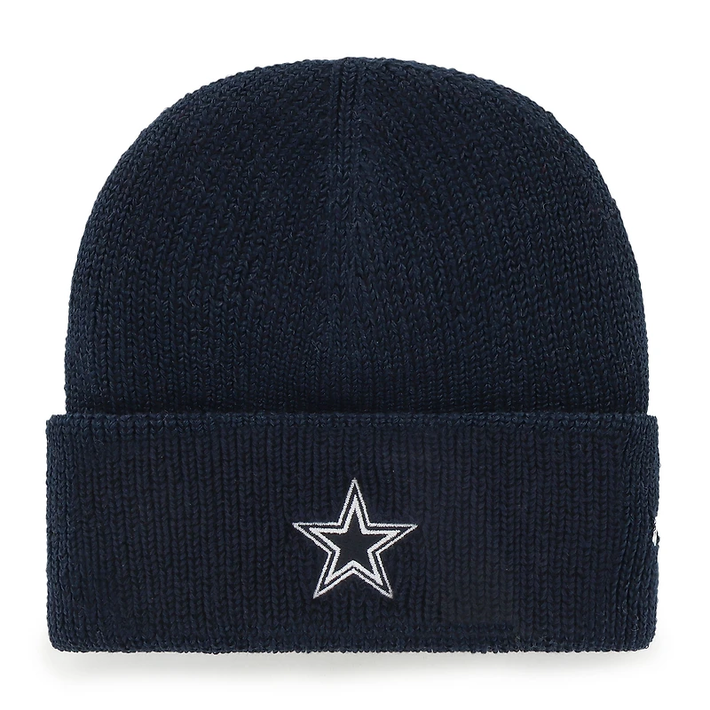 Bonnet tricoté à revers bleu marine Dallas Cowboys '47 pour homme