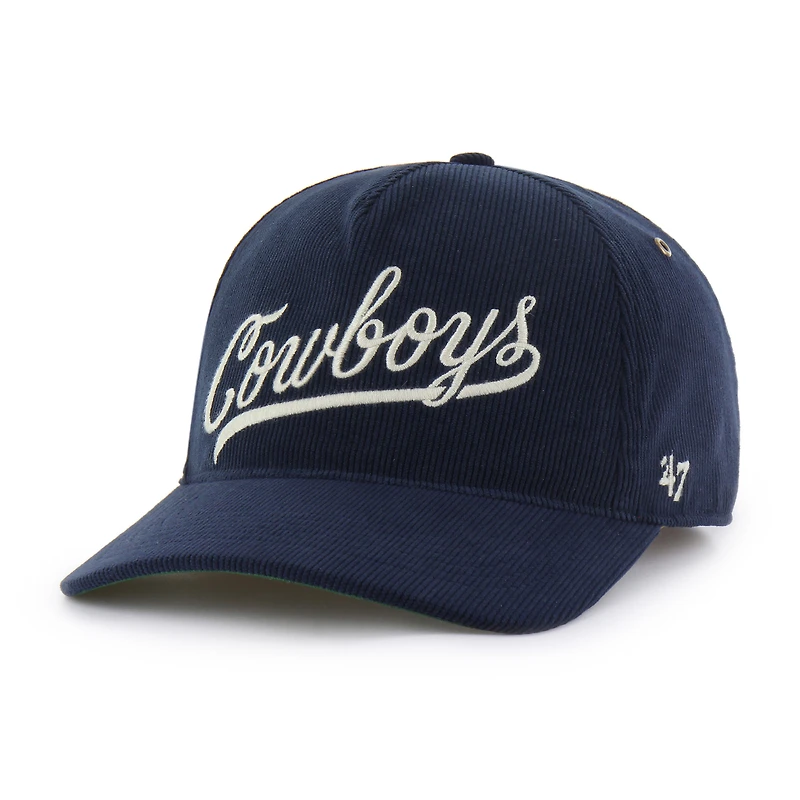 Men's '47  Navy Dallas Cowboys Golden Age Relaxed Corduroy Hitch Adjustable Hat
