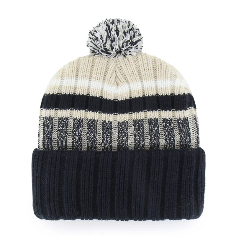 Men's '47 Navy Dallas Cowboys Long Range Cuffed Knit Hat with Pom