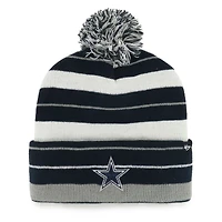 Men's '47 Navy Dallas Cowboys Powerline Cuffed Knit Hat with Pom