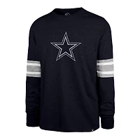 Men's '47 Navy Dallas Cowboys Premier Brex Long Sleeve T-Shirt