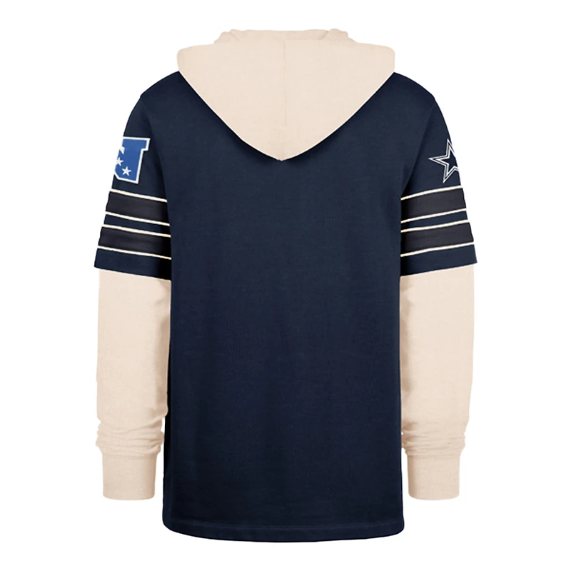 Sweat à capuche homme '47 Navy Dallas Cowboys Split Zone Cornerback Duo Lacer