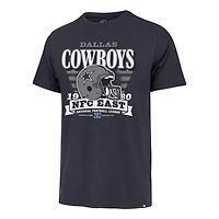 Men's '47 Navy Dallas Cowboys Stripe Splash Franklin T-Shirt