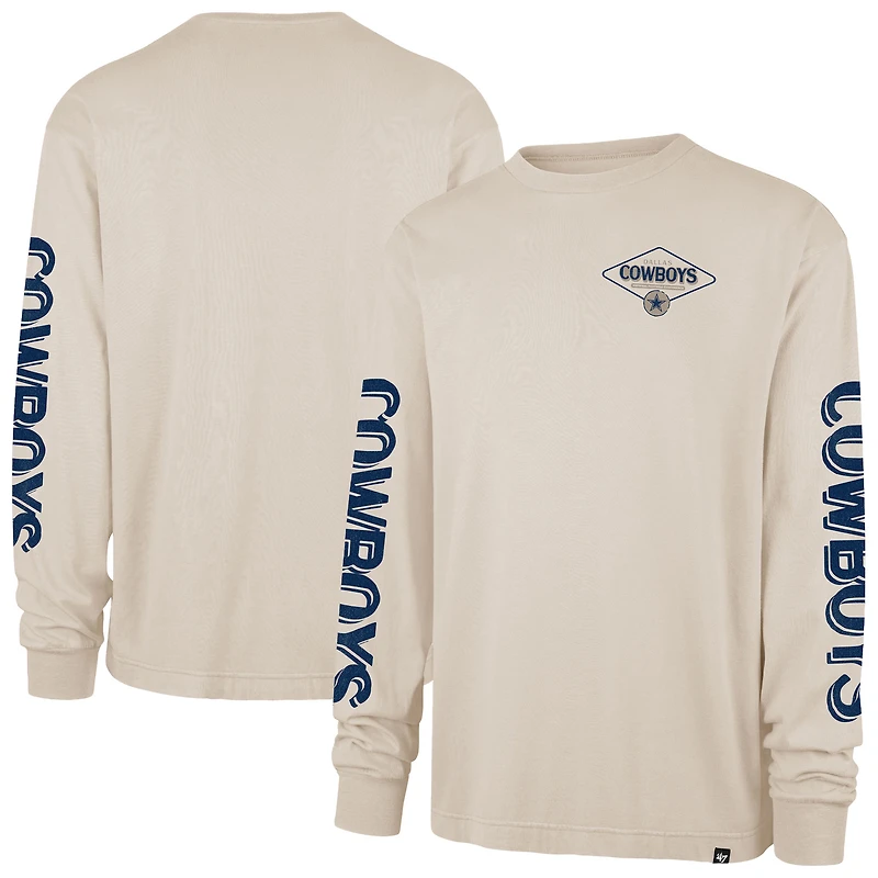 T-shirt à manches longues Cairn Ravine Foundation '47 Tan des Cowboys de Dallas pour homme