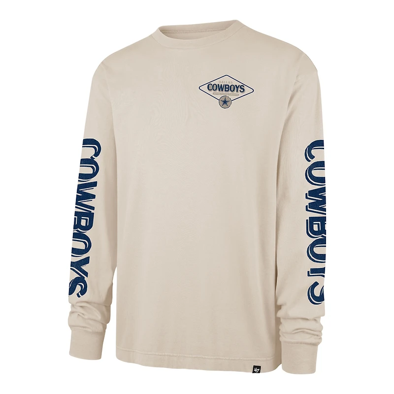 T-shirt à manches longues Cairn Ravine Foundation '47 Tan des Cowboys de Dallas pour homme