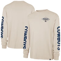 T-shirt à manches longues Cairn Ravine Foundation '47 Tan des Cowboys de Dallas pour homme