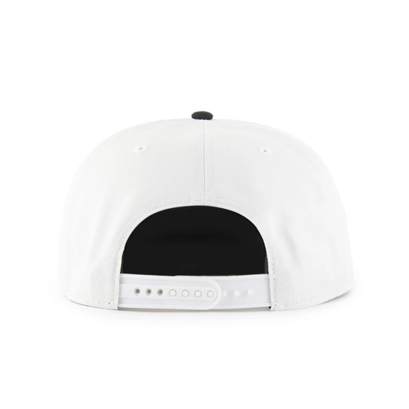 Men's '47 White/Navy Dallas Cowboys Foundational Captain Snapback Hat