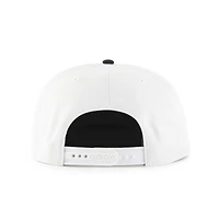 Men's '47 White/Navy Dallas Cowboys Foundational Captain Snapback Hat