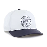 Men's '47  White/Navy Dallas Cowboys Suburbia Hitch Two-Tone Adjustable Hat