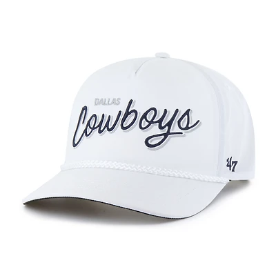 Casquette ajustable blanche Dallas Cowboys Brrr Fairway Hitch pour homme, modèle 1947